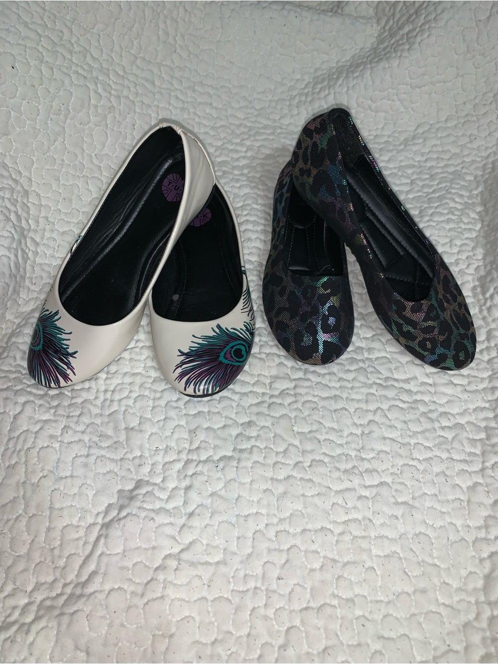 T.U.K. & Cheetah Print Flats 2-Pair Bundle Size 6